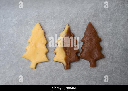 Diverses Saveurs de biscuits de découpe Banque D'Images