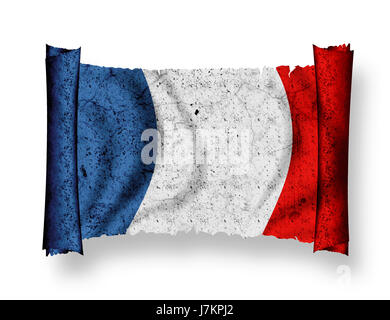 Drapeau france drapeau france national national pictogramme Pictogramme coup Banque D'Images