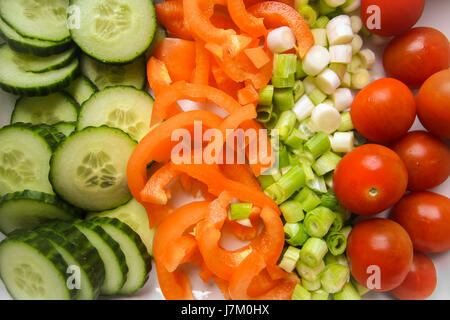 Salade de légumes frais Banque D'Images