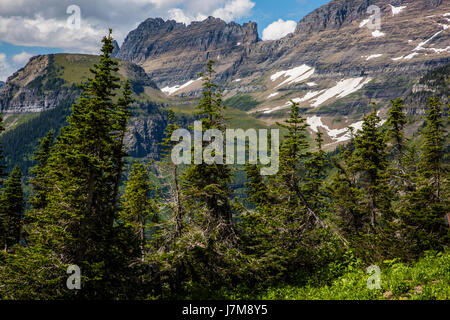 Hidden Lake / Lac glacier / Montana / paysage Banque D'Images