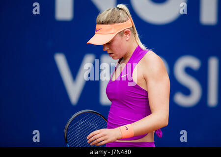 Nuremberg, Allemagne. 25 mai, 2017. Carina Witthöft Krejcikova de jouer contre l'Allemagne de la République tchèque en quart de finale du tournoi de tennis WTA à Nuremberg, Allemagne, 25 mai 2017. Photo : Daniel Karmann/dpa/Alamy Live News Banque D'Images