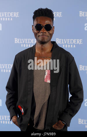 MADRID, ESPAGNE- 25 mai : Olugbenga Adelekan à la vodka Belvedere au Théâtre Pavon parti le 25 mai 2017 à Madrid, Espagne. Credit : Jimmy Olsen/Media ESPAGNE*** ***aucune perforation Banque D'Images