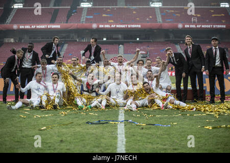 Danemark, Copenhague, 25 mai 2017. FC Copenhague danois complète avec double cup victoire 3-1 contre Brondby SI. Gonzales : Crédit Photo/Alamy Live News Banque D'Images