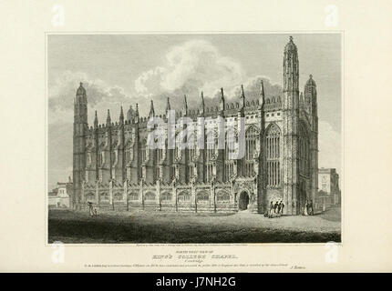 Antiquités architecturales de Britton, 1807 King's College Chapel, 01 NW voir architecturalant01brit 0058 Banque D'Images