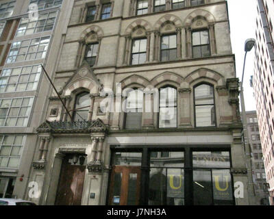 L'image capture le bâtiment YMCU situé sur Boylston Street à Boston, Massachusetts. Il présente l'architecture et le rôle du YMCA dans la communauté de Boston en 2012. Banque D'Images