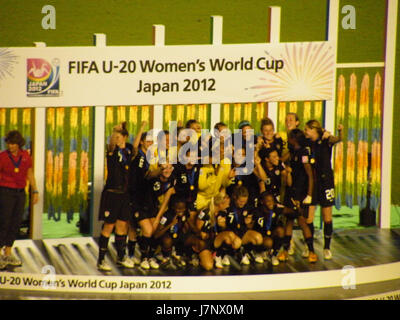 FIFA 2012 U 20 Champions de la Coupe du Monde féminine 11 Banque D'Images