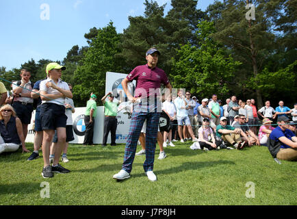 Ian Poulter l'Angleterre au cours de la première journée de la 2017 BMW PGA Championship à Wentworth Golf Club, Surrey. Banque D'Images