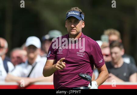 Ian Poulter l'Angleterre au cours de la première journée de la 2017 BMW PGA Championship à Wentworth Golf Club, Surrey. Banque D'Images