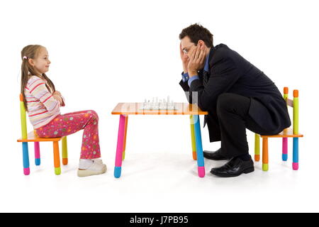 Tournoi de jeu jouer jouer joue joué petit tout petit peu courte chess Banque D'Images