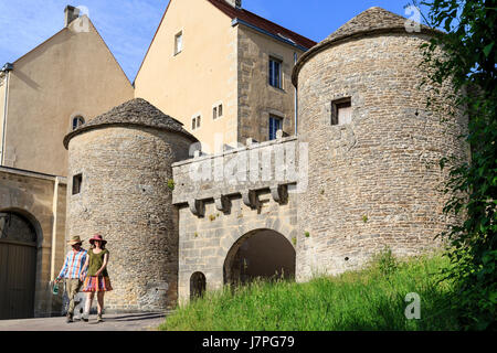 France, Côte d'Or, Flavigny-sur-Ozerain, les plus Beaux villages de France (les plus beaux villages de France), Val door Banque D'Images