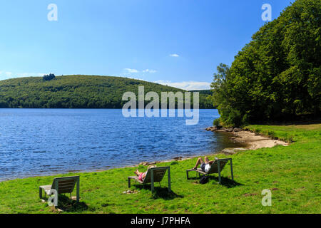 France, Creuse, Lac de Vassivière, Beaumont du Lac, Ile de Vassivière, lieu de détente Banque D'Images