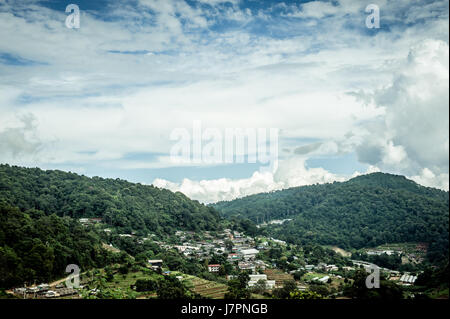 Cadre naturel magnifique dans mon Cham (Mon Jam) mountain, Mae Rim, célèbre lieu de voyage à Chiangmai, Thaïlande. Banque D'Images