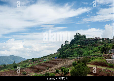 Cadre naturel magnifique dans mon Cham (Mon Jam) mountain, Mae Rim, célèbre lieu de voyage à Chiangmai, Thaïlande. Banque D'Images