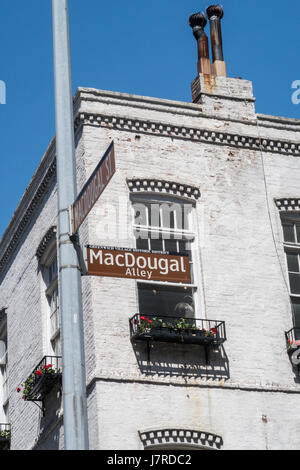 MacDougal Alley à Greenwich Village, NEW YORK Banque D'Images