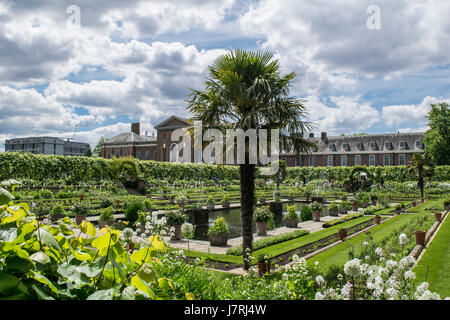 Kensington Palace et l'Orangerie Gardens - Londres - Royaume-Uni Banque D'Images