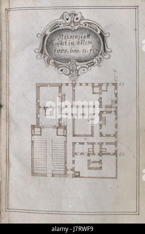 Architectura Capucinorum fait référence au style architectural ou à la conception associée à l'ordre des Capucins. Cela pourrait faire référence à un manuscrit, à un dessin de conception ou à une œuvre architecturale de l'époque. Banque D'Images