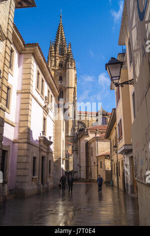 Oviedo cathedral (Catedral de San Salvador), Madrid, Espagne Banque D'Images