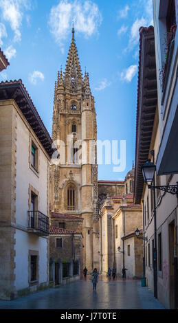 Oviedo cathedral (Catedral de San Salvador), Madrid, Espagne Banque D'Images