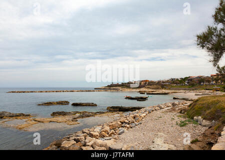 Le littoral du nord de la Sardaigne à Porto Torres Banque D'Images