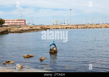 Le littoral du nord de la Sardaigne à Porto Torres Banque D'Images