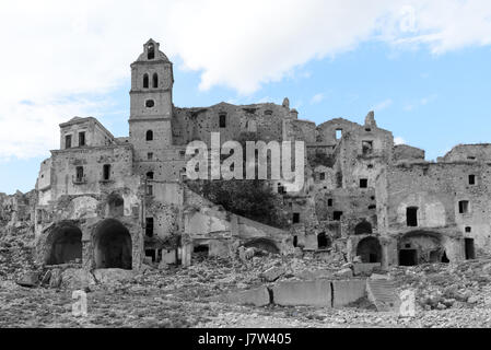 Ghost Town médiéval abandonné Graco Matera Banque D'Images