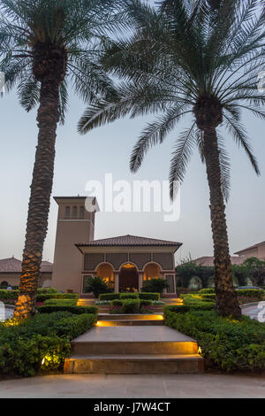 Entrée de l'Hôtel Ritz Carlton à Dubaï, Émirats Arabes Unis Banque D'Images