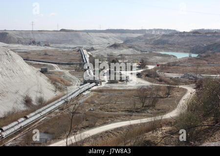 Travaux publics béton ciment matériaux de construction matériaux de construction pit pit68 attention Banque D'Images