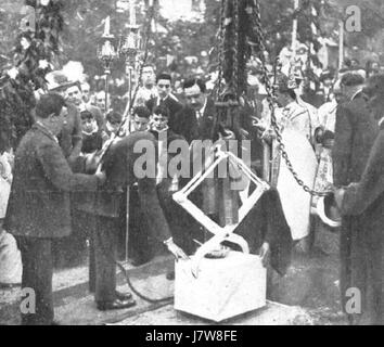 Alfonso XIII y La Piedra Banque D'Images
