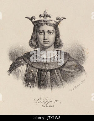 Delpech Philippe IV de France Banque D'Images