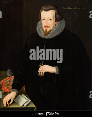 Portrait de Robert Cecil, comte de Salisbury attribuée à John de Critz the Elder, 1599 Banque D'Images