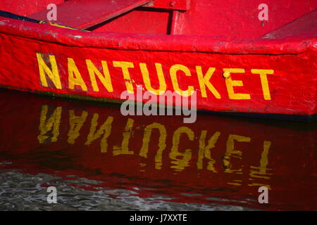 Canot, Nantucket MA Banque D'Images