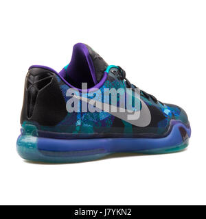 Kobe Nike X Blue Men's Basketball Sneakers - 705317-305 Banque D'Images