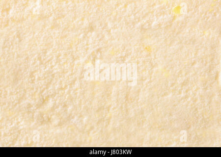La texture de la crème glacée vanille close up. Vue d'en haut. Composition horizontale. Banque D'Images
