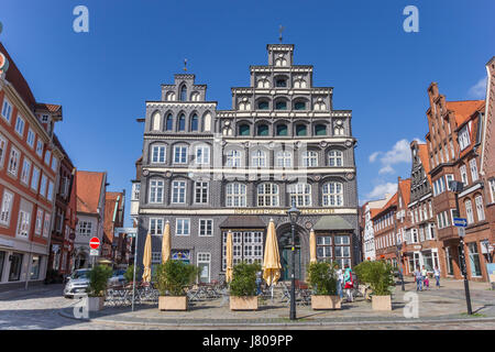 Chambre de Commerce Internationale sur la place centrale de Lunebourg, Allemagne Banque D'Images