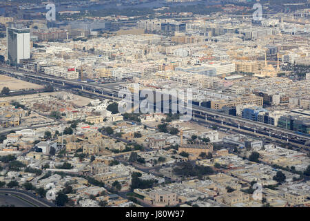 La station de métro adcb Dubaï vue aérienne des eau photographie Banque D'Images