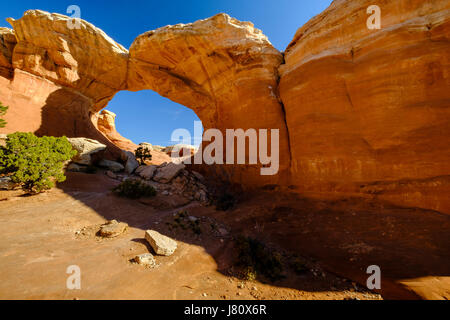Broken Arch, Arches National Park, Utah Banque D'Images