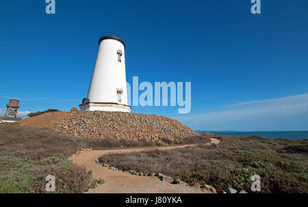 Piedras Blancas phare sur la côte nord de la californie centrale de San Simeon California USA Banque D'Images