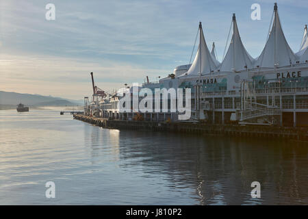 Terminal de croisière Canada Place, Vancouver (Colombie-Britannique). Banque D'Images