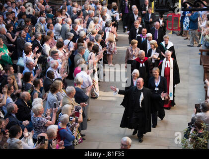 Edinburgh, Royaume-Uni. 26 mai, 2017. L'Assemblée générale de l'Église d'Écosse. Jour 7 : Le modérateur de l'Église d'Écosse Rt Rev Dr Derek Browning à la fin de l'AssemblyCredit : Andrew O'Brien/Alamy Live News Banque D'Images