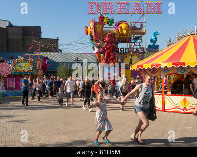 Margate, Kent, UK. 26 mai, 2017. Le parc d'attractions Dreamland Margate dans le Kent. La soirée de lancement. Le parc d'attractions Dreamland Margate Crédit : Kent Cabanel/Alamy Live News Banque D'Images