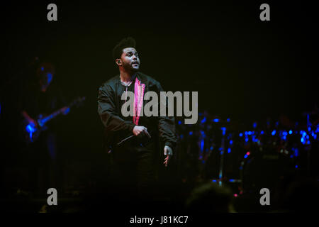 Toronto, Canada. 26 mai, 2017. The Weeknd la joue à une foule d'origine au Centre Air Canada sur son Starboy : Légende de la Tour de l'automne. Credit : Bobby Singh/Alamy Live News. Banque D'Images