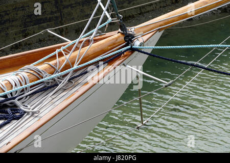 Arc d'Nan de Fife : classic yacht avec un cutter rig aurique, conçu et construit par William Fife en 1896. Banque D'Images