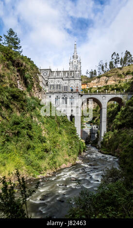 Sanctuaire de Las Lajas - Ipiales, Colombie Banque D'Images