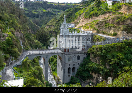 Sanctuaire de Las Lajas - Ipiales, Colombie Banque D'Images