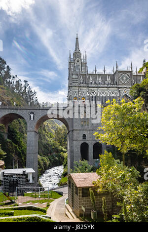 Sanctuaire de Las Lajas - Ipiales, Colombie Banque D'Images