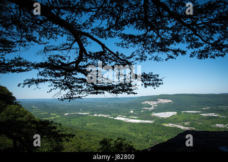 Coucher du soleil Rock Lookout Mountain Landscape Banque D'Images