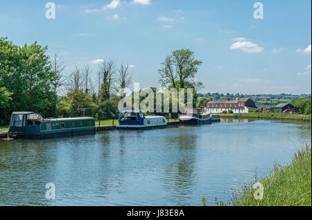 Le Gloucester Gloucestershire Canal et la netteté Banque D'Images