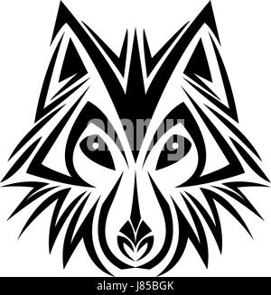 Icone Loup Tribal Image Vectorielle Stock Alamy