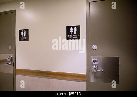 Les toilettes à Starbucks sur Park Avenue et 34th Street à Manhattan, New York City. Banque D'Images