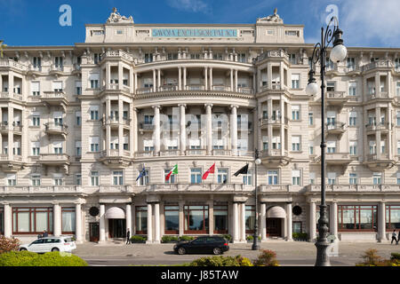 Hotel Savoia Excelsior Palace, hôtel de conférence, Trieste, Frioul-Vénétie Julienne, Italie Région Banque D'Images